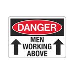 Danger Men Working Above Sign